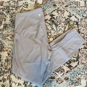 Lululemon 7/8 leggings with mesh side